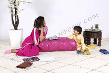 Load image into Gallery viewer, Leather Ottoman Tan Pouf