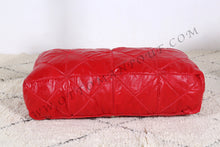 Load image into Gallery viewer, Brownish Leather Pouf
