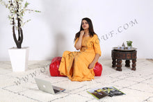 Load image into Gallery viewer, Brownish Leather Pouf