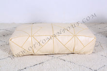 Load image into Gallery viewer, Handmade Leather Ottoman Purple Pouf