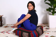 Load image into Gallery viewer, Vintage Pillow pouf kilim
