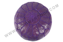 Load image into Gallery viewer, Purple Ottoman Pouf