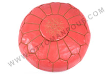 Load image into Gallery viewer, Brownish Leather Pouf
