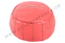 Load image into Gallery viewer, Brownish Leather Pouf