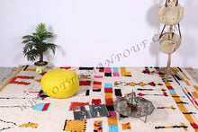Load image into Gallery viewer, Hand Stitched Leather Mustard Yellow Ottoman Pouf