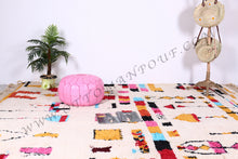 Load image into Gallery viewer, Pink Leather Pouf from New York
