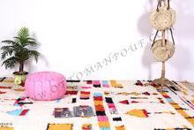 Load image into Gallery viewer, Pink Leather Pouf from New York