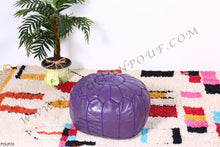 Load image into Gallery viewer, Purple Ottoman Pouf
