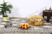 Load image into Gallery viewer, Wedding Gift Gold Ottoman Pouf