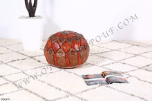 Load image into Gallery viewer, Marrakech Leather Ottoman Pouf